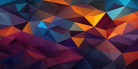 Fototapeta premium A colorful abstract background with triangles and squares