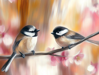 Close-up of cute birds