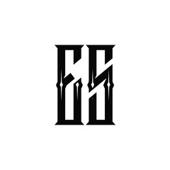 ES monogram logo design letter text name symbol monochrome logotype alphabet character simple logo