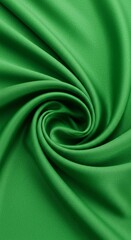 Obraz premium Green Silk Fabric Background