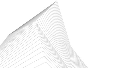 Abstract geometric shape - vector 3d drawing