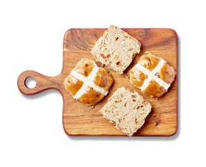 bread with butter on transparent 