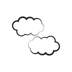 cloud logo icon illustration flat