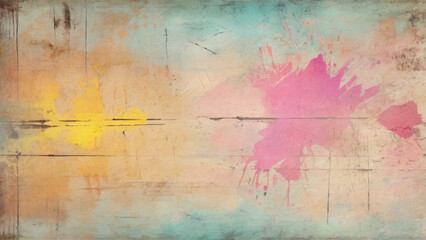 Abstract grunge colorful background. Modern contemporary wall art illustration. Colorful artwork for background.