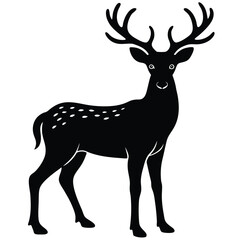 Fototapeta premium deer silhoutte vector