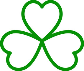 St. Patrick's Day clover shamrock leaf pattern.