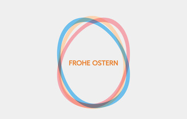 Frohe Ostern Vektor Grafik .Minimalistisches Osterei Design