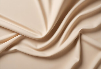 Soft Beige Fabric with Elegant Twisted Folds