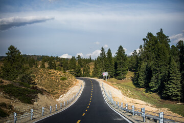 Landscape of Baihaba in summer in Altay region of Xinjiang, China