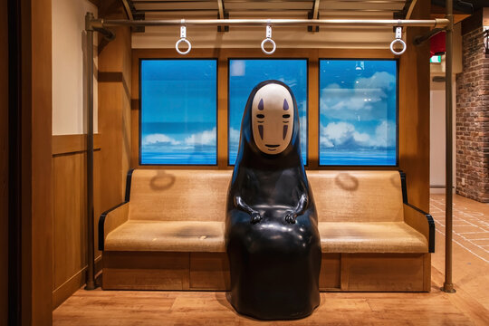 Kaonashi No Face of spirited away movie in Studio Ghibi shop, Parco, Osaka