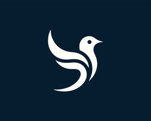 Naklejka premium dove symbol vector