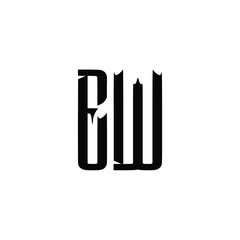 EW monogram logo design letter text name symbol monochrome logotype alphabet character simple logo