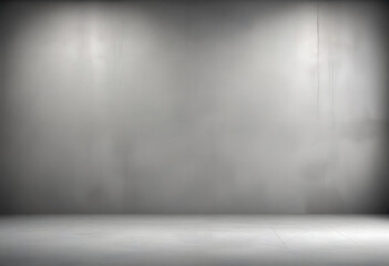 Minimalist Gray Concrete Wall and Floor with Soft Lighting