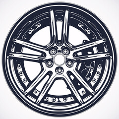 wheel of the car