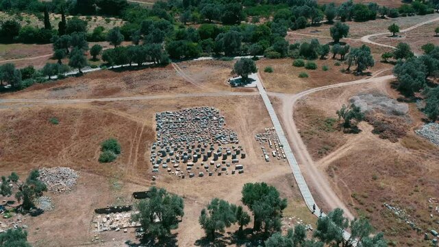 Teos Ancient City - 4k image of Teos Ancient City taken with a drone