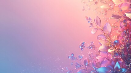 Vibrant floral composition abstract background digital art soft gradient close-up view nature-inspired aesthetics for visual appeal