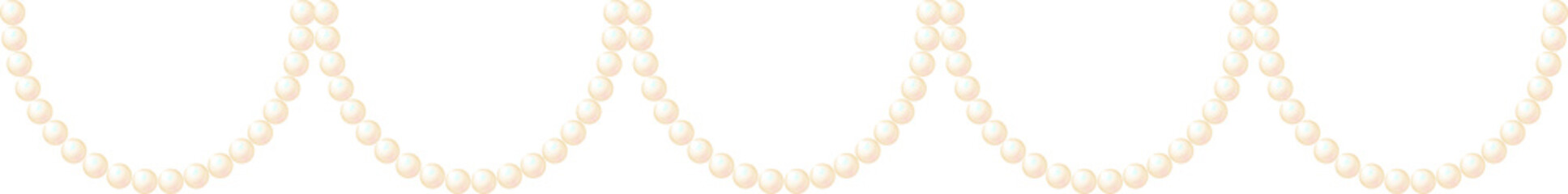 PEARLE FRILLS. Graphic material of frames using illustrations of pearls. Wedding, greeting cards, luxury decoration.Not AI.