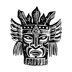 Native American Tribe Vintage Illustrations