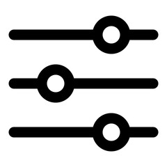 Slider Line Icon. Vector Illustration. Symbol of User Interface Adjustment and Control