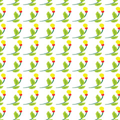seamless background with flowers