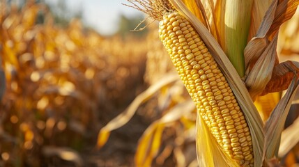 Growing corn harvest and producing vegetables cultivation. Concept of small eco green business organic farming gardening and healthy food	
