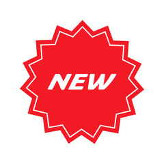 New sale promotion sticker. Advertisement signs vector illustration.