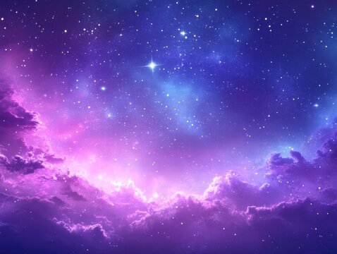 Celestial Tapestry: A Night Sky Dreamscape