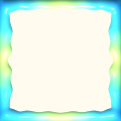 Obraz premium frame of blue and green