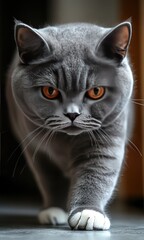 Kitten with eyes wide open