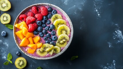 bowl of cereal with fruit
