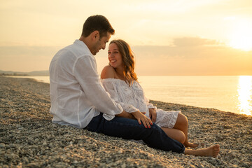 Smiling And Joy On The Beach Of Love 