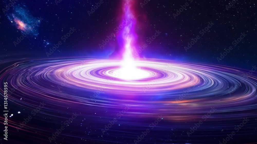Canvas Prints 4k footage of a colorful supernova and star fields in space - cosmic nebula animation with galaxy mo