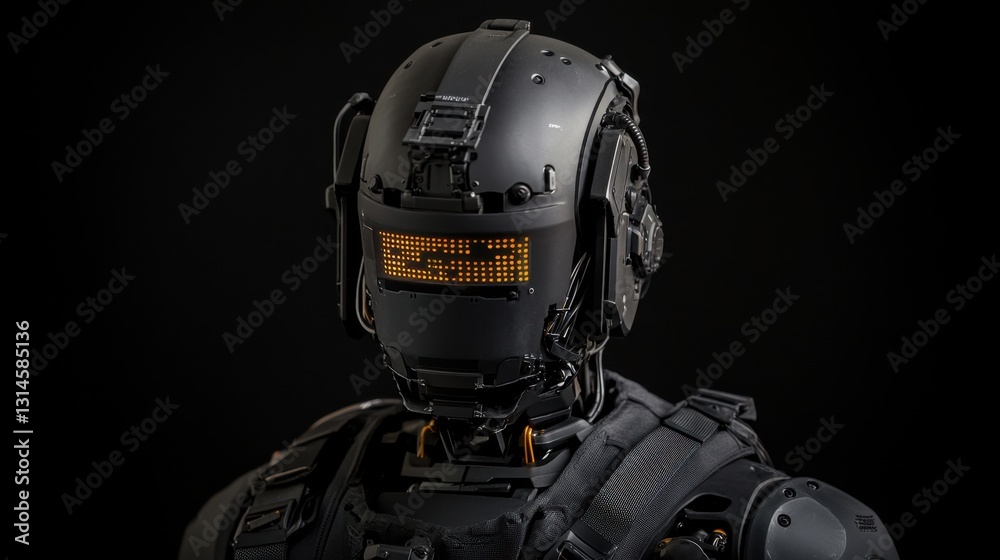 Poster engineers fine-tuning an ai-driven humanoid robot