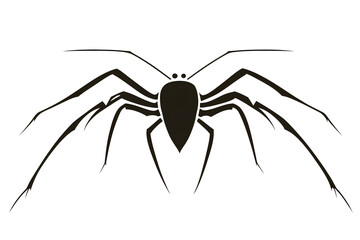 Stylized Spider Design: Eight Legs, Abstract Art