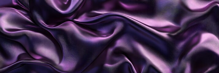 Obraz premium Luxurious purple silk fabric with elegant draping and soft folds