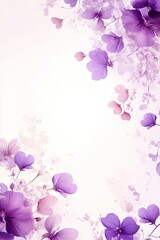 Fototapeta premium Beautiful background template made of Spring flowers.