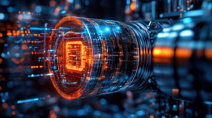 Neural network automation concept featuring deep-learning AI models analyzing real-time business data and autonomously optimizing workflow automation