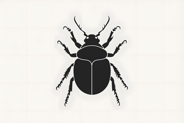 Fototapeta premium Exploring the Anatomy of a Beetle: Detailed View of its Body Parts, Legs, and Antennae