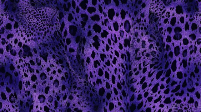 Vibrant purple leopard print texture for creative designs.