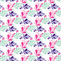 Geometric Abstract Seamless Pattern with Modern Shapes