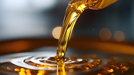pouring oil.