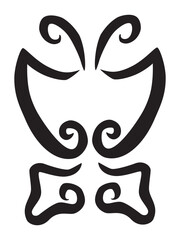 butterfly, black simple vector hand draw sketch