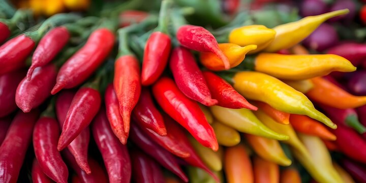 red and green chili peppers - Powered by Adobe