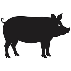 schwein silhouette vector art