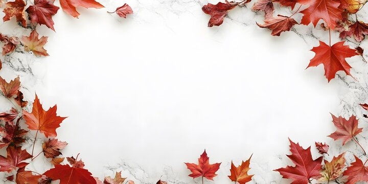 autumn leaves frame