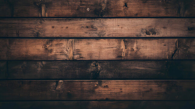 Dark rustic wooden planks with a worn and textured appearance UHD 4K Image