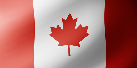 Waving flag of Canada. National flag of Canada background