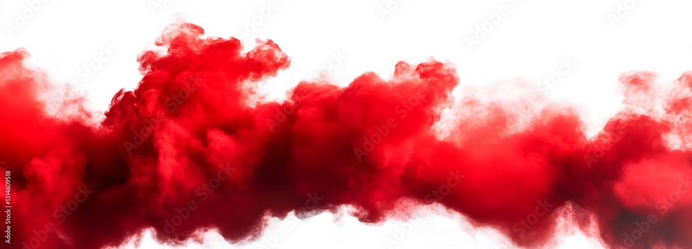 Canvas Prints a bold red powder burst forming a striking cloud on an isolate background