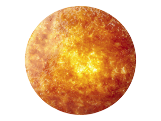 Stunning, highresolution image of a fiery sun or star.  Perfect for science, astronomy, energy, or power concepts.  Use as a symbol of heat, power, or cosmic energy in your designs.