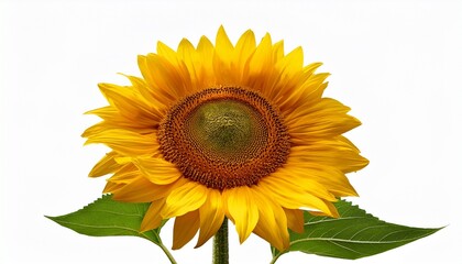 Fototapeta premium sunflower on white background